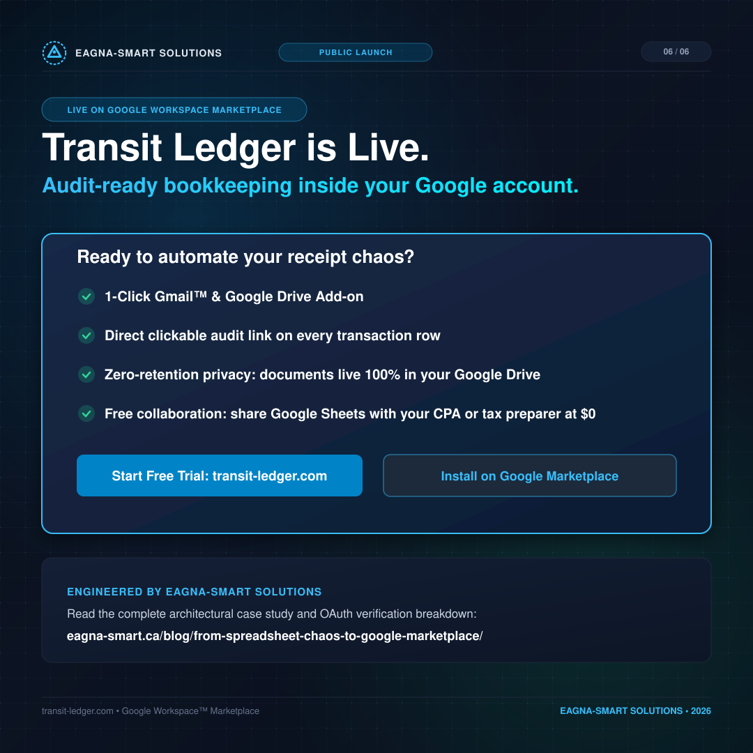 The 2-Month Tax Panic: Meet Transit Ledger - Slide 6