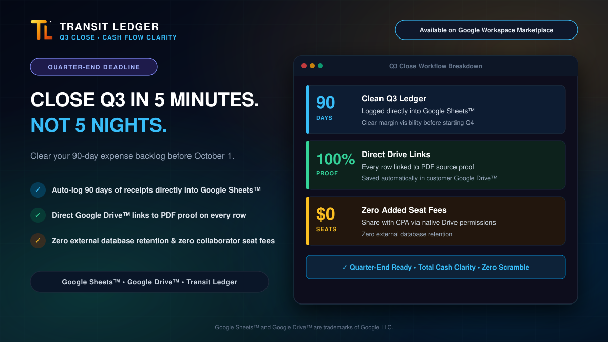 Close Q3 in 5 Minutes, Not 5 Nights: How to Enter Q4 with Total Cash Flow Clarity