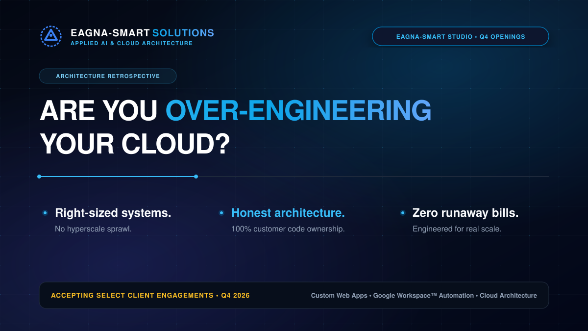 Are You Over-Engineering Your Cloud? Architectural Wisdom from 20 Days in Production