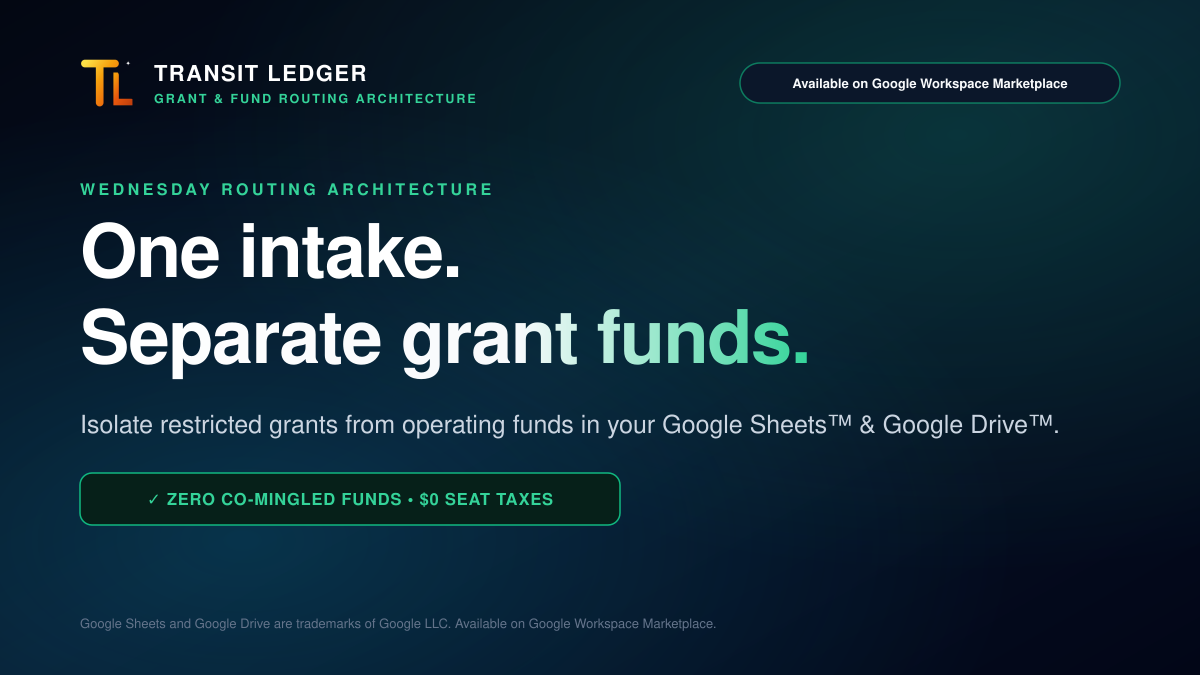 Non-Profits & Grant-Funded Labs: Routing Restricted Grants vs. Operating Funds